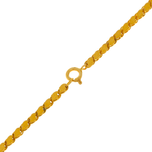 Collar eslabón encontrado en oro amarillo 18 kilates.