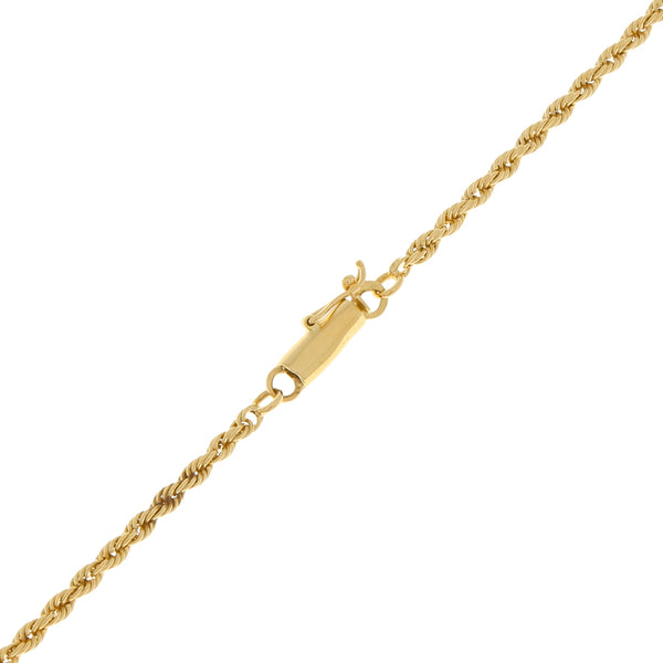 Collar eslabón torzal en oro amarillo 14 kilates.
