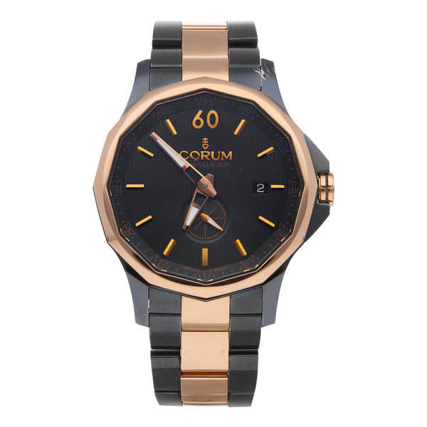 Reloj Corum para caballero modelo Admiral's Cup Legend vistas en oro amarillo 18 kilates.