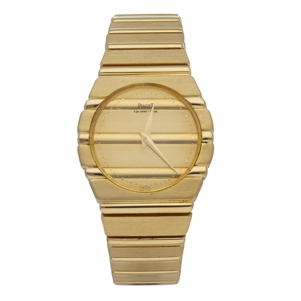 Reloj Piaget para dama modelo Polo en oro amarillo 18 kilates.