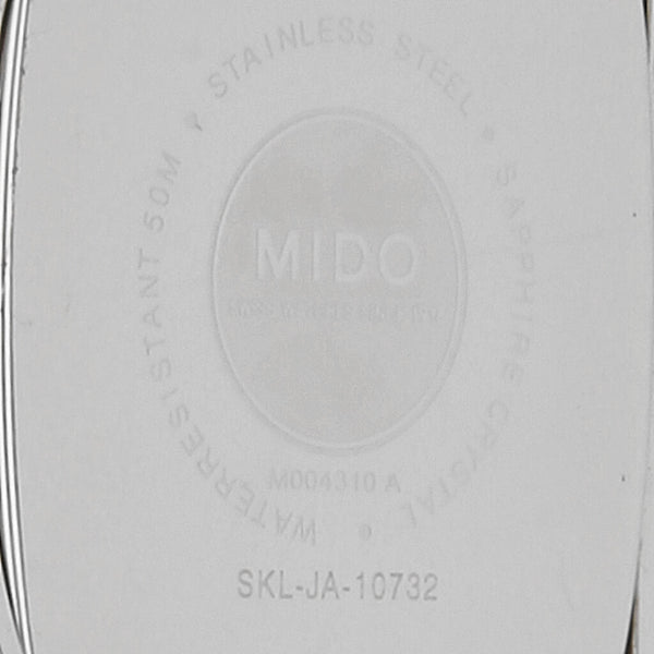 Reloj Mido para dama en acero inoxidable.