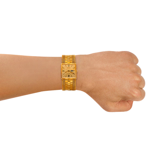 Reloj Juvenia para caballero en oro amarillo 18 kilates.