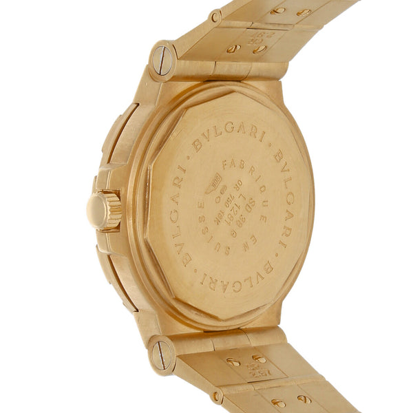 Reloj Bvlgari para caballero en oro amarillo 18 kilates.