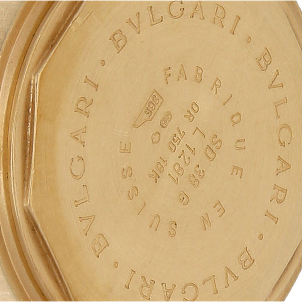 Reloj Bvlgari para caballero en oro amarillo 18 kilates.