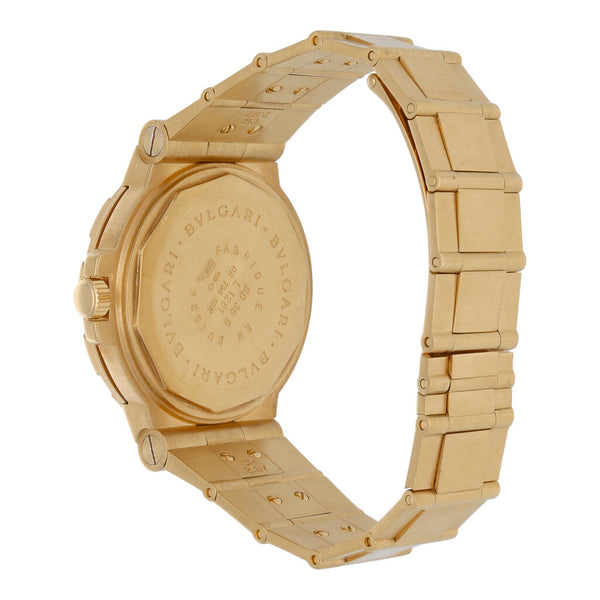 Reloj Bvlgari para caballero en oro amarillo 18 kilates.