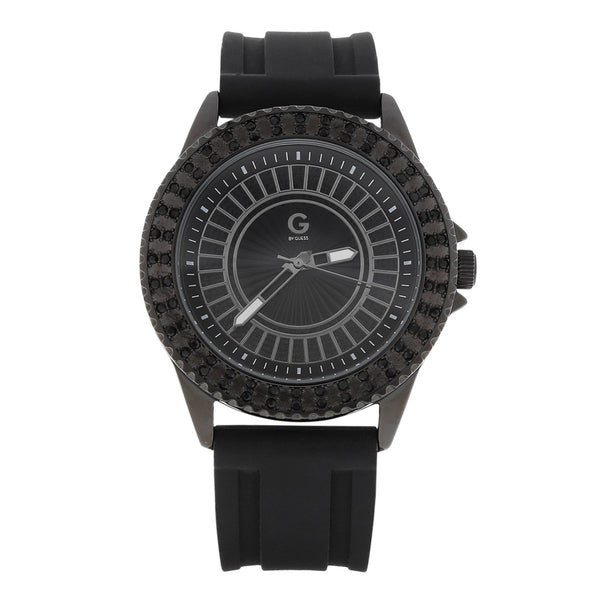 Reloj Guess para caballero/unisex en acero cerámica correa caucho.