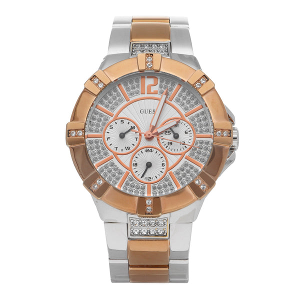 Reloj Guess para dama en acero inoxidable vistas chapa.