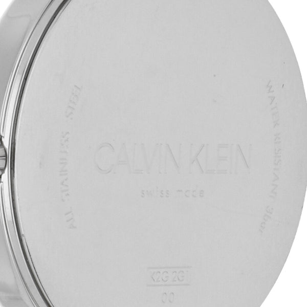 Reloj Calvin Klein para caballero en acero inoxidable correa piel.