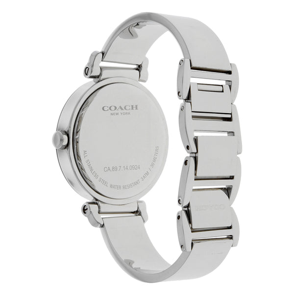 Reloj Coach para dama en acero inoxidable.