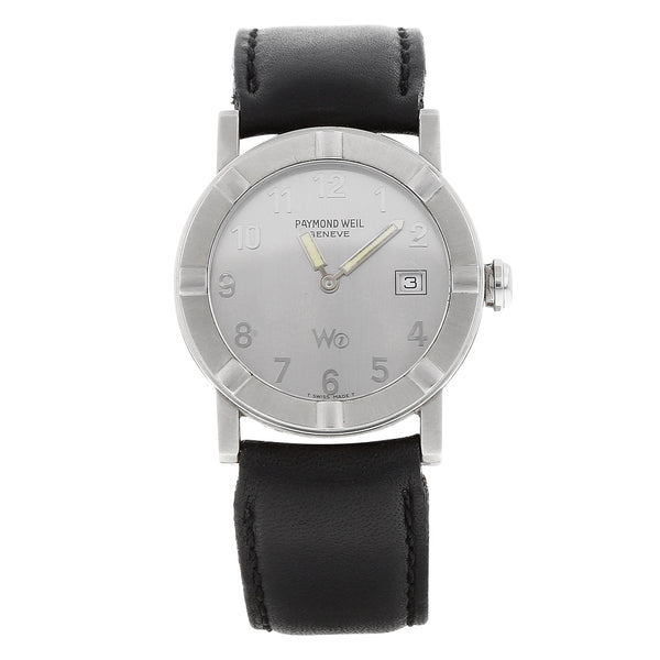 Reloj Raymond Weil para caballero en acero inoxidable correa piel.