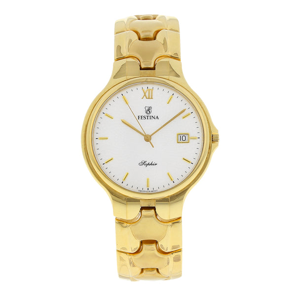 Reloj Festina para caballero en oro amarillo 18 kilates.