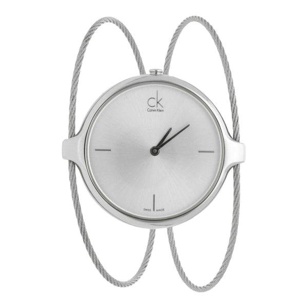 Reloj Calvin Klein para dama en acero inoxidable.