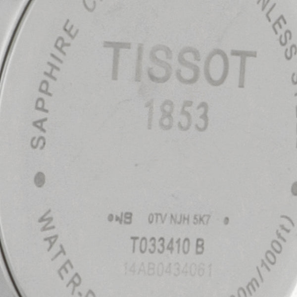 Reloj Tissot para caballero en acero inoxidable correa piel.