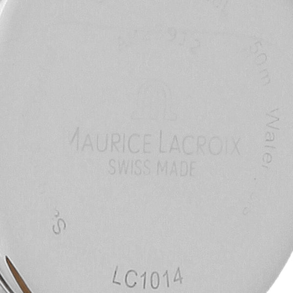 Reloj Maurice Lacroix para dama en acero inoxidable correa piel.