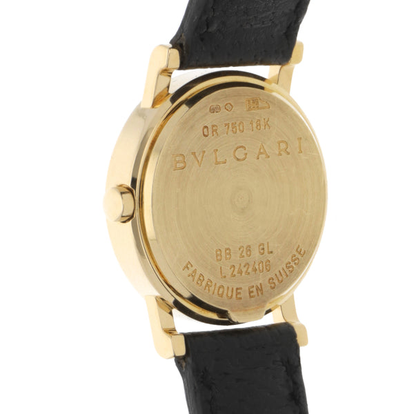 Reloj Bvlgari para dama modelo Bvlgari Bvlgari caja en oro amarillo 18 kilates.