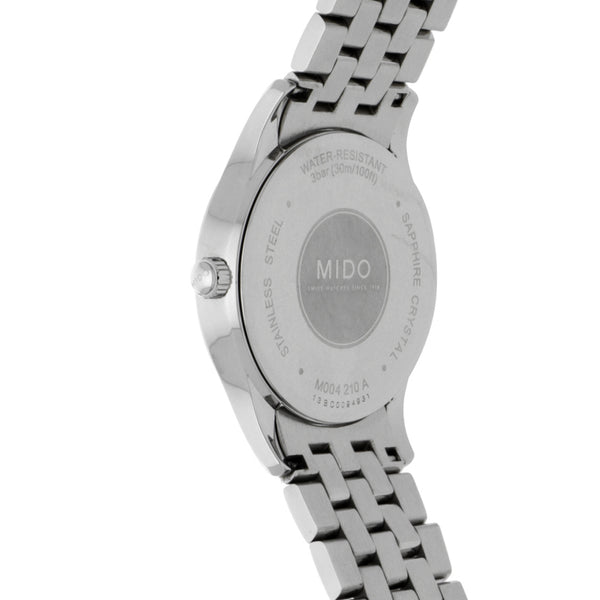 Reloj Mido para dama en acero inoxidable.