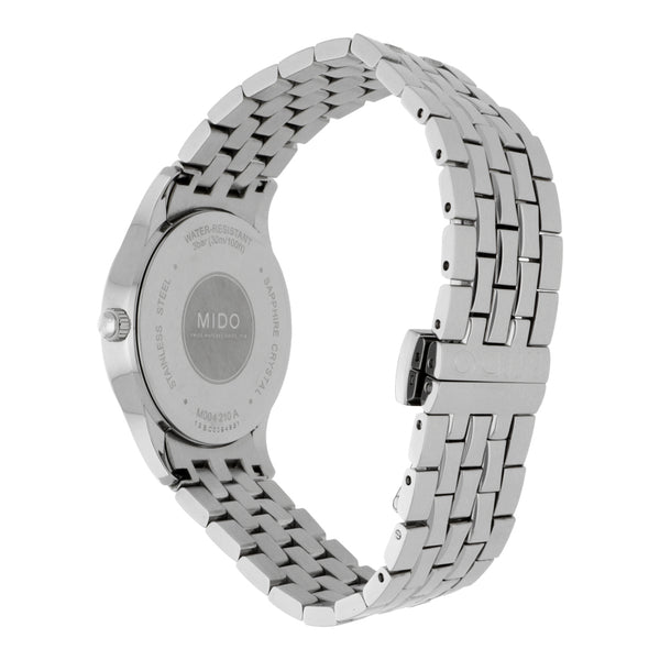 Reloj Mido para dama en acero inoxidable.