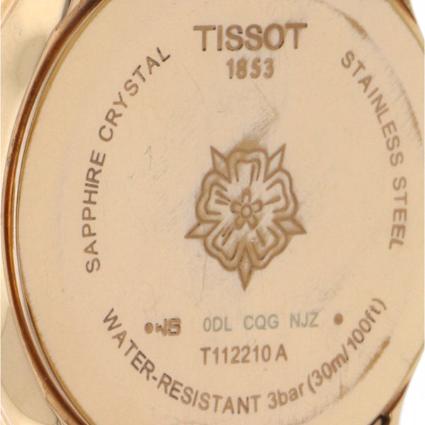 Reloj Tissot para dama en acero chapa.