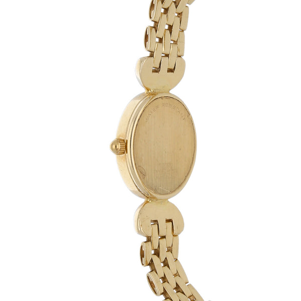 Reloj Guvier para dama en oro amarillo 14 kilates.