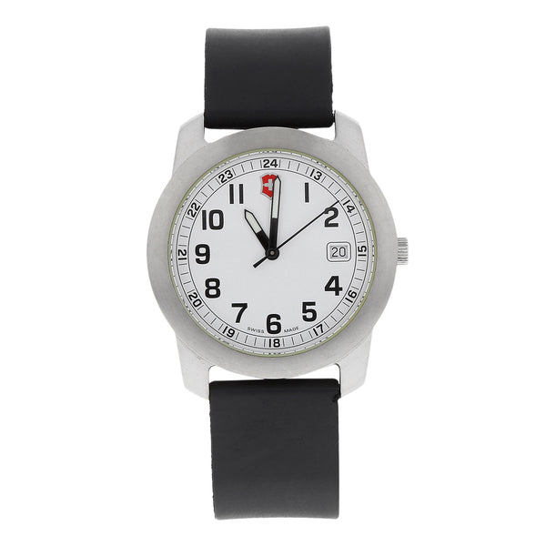 Reloj Victorinox Swiss Army para caballero en acero inoxidable correa caucho.