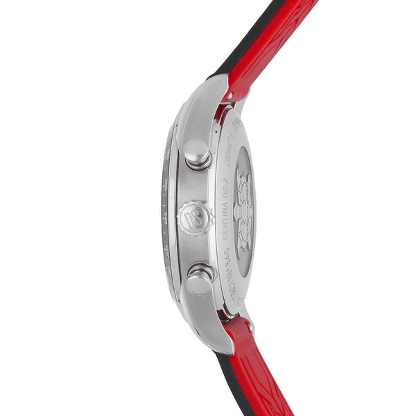 Reloj Certina para caballero en acero inoxidable correa silicona.