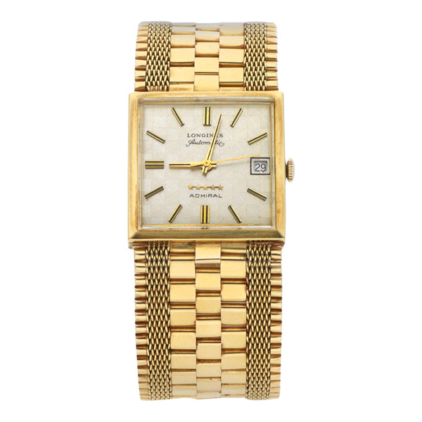 Reloj Longines para caballero modelo Admiral en oro amarillo 18 kilates.