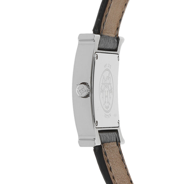 Reloj Hermès para dama en acero inoxidable correa piel.