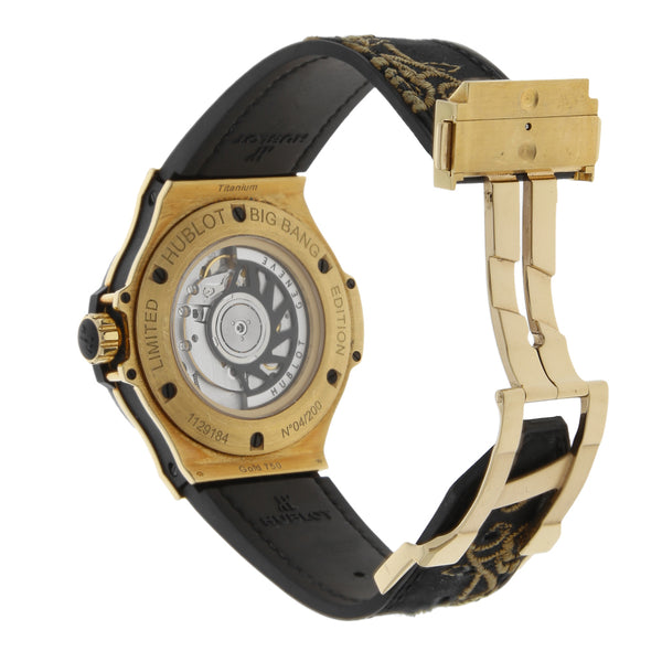 Reloj Hublot para caballero/unisex modelo Big Bang caja en oro amarillo 18 kilates.