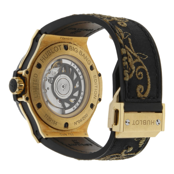 Reloj Hublot para caballero/unisex modelo Big Bang caja en oro amarillo 18 kilates.