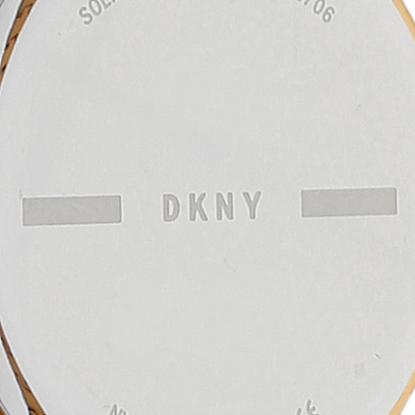 Reloj DKNY para dama en acero chapa.