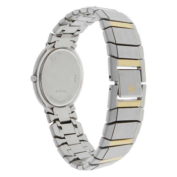 Reloj Movado para dama en acero inoxidable.