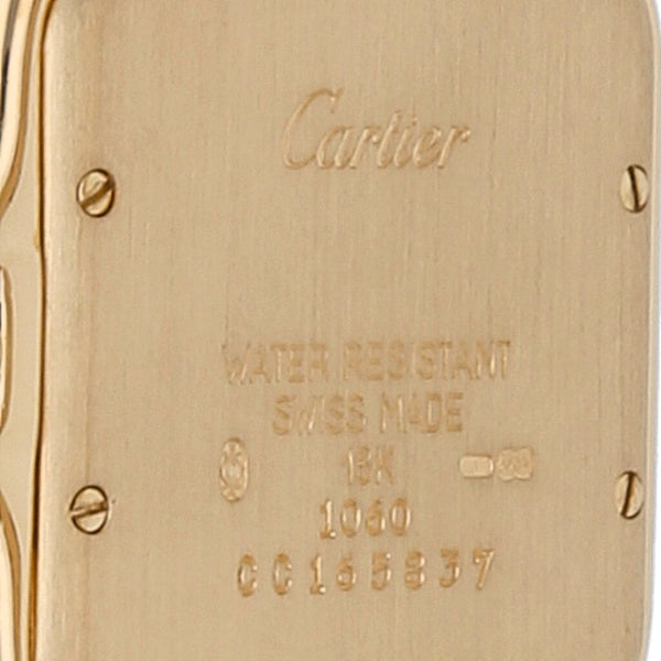 Reloj Cartier para dama/unisex modelo Panthere en oro amarillo 18 kilates.