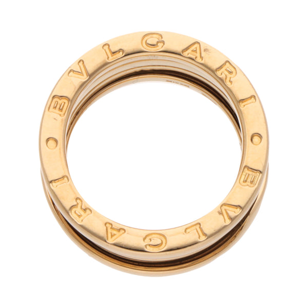 Argolla diseño italiano firma Bvlgari en oro amarillo 18 kilates.