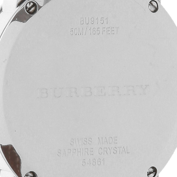 Reloj Burberry para dama en acero inoxidable correa textil.