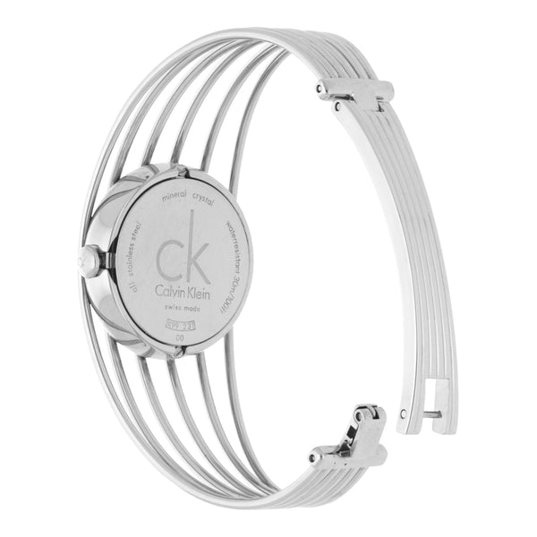 Reloj Calvin Klein para dama en acero inoxidable.