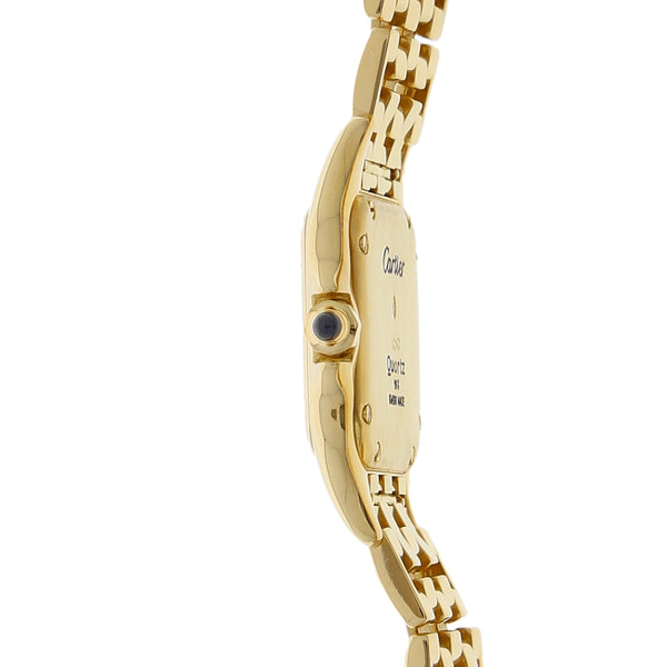 Reloj Cartier para dama modelo Panthere en oro amarillo 18 kilates.