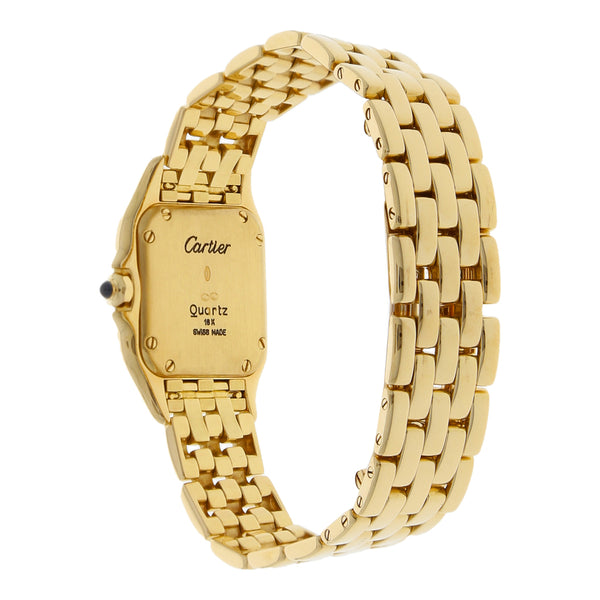 Reloj Cartier para dama modelo Panthere en oro amarillo 18 kilates.