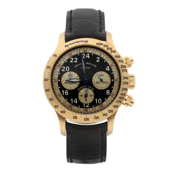 Reloj Franck Muller para caballero modelo Endurance 24 caja en oro amarillo 18 kilates.