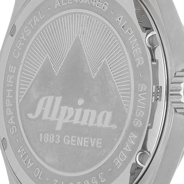 Reloj Alpina para caballero en acero inoxidable.