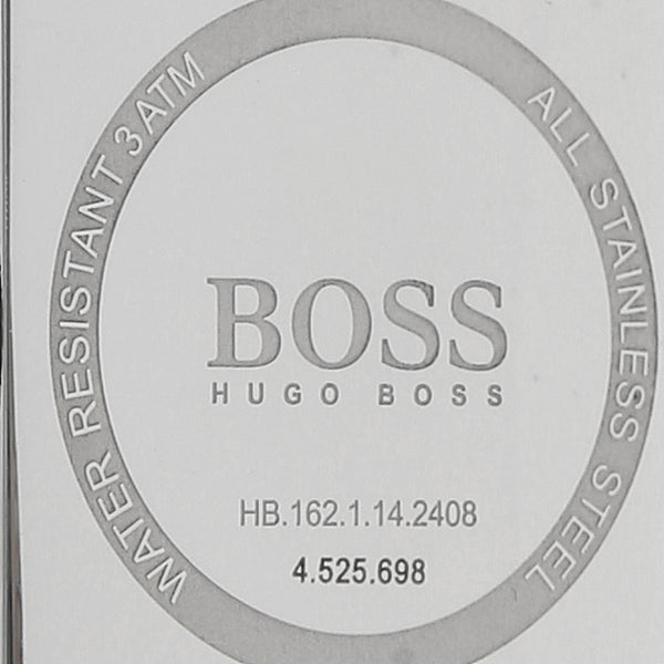 Reloj Hugo Boss para caballero en acero inoxidable correa piel.