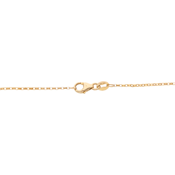 Pulsera eslabón combinado motivo corazones en oro amarillo 14 kilates.