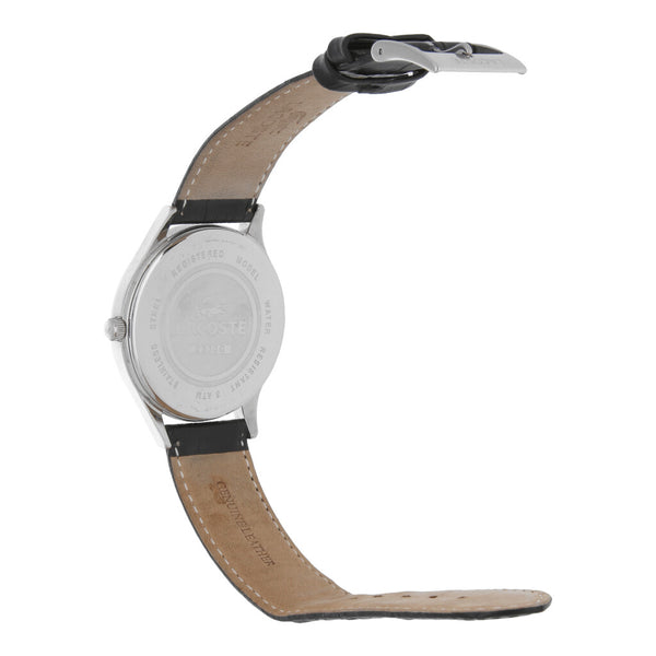 Reloj Lacoste para caballero en acero inoxidable correa piel.