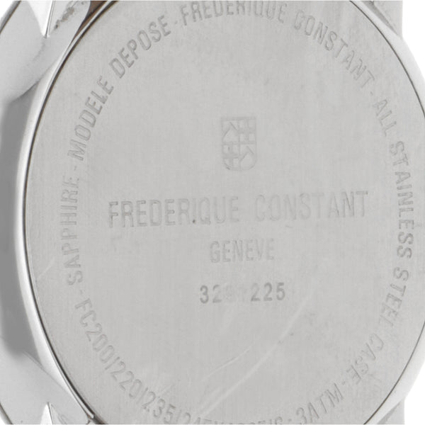 Reloj Frederique Constant para caballero en acero inoxidable correa piel.