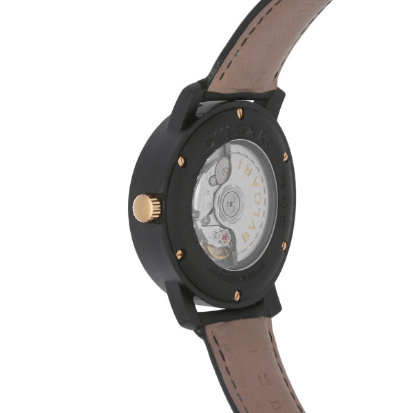 Reloj Bvlgari para caballero modelo Carbongold.