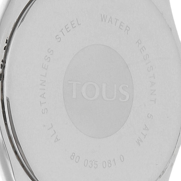 Reloj Tous para dama/unisex en acero inoxidable.