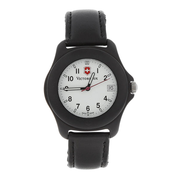 Reloj Victorinox para caballero/unisex en plástico correa piel.