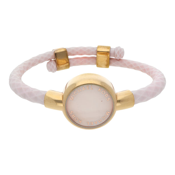 Pulsera inteligente Michael Kors para dama con sensor de actividad en acero chapa y silicona.