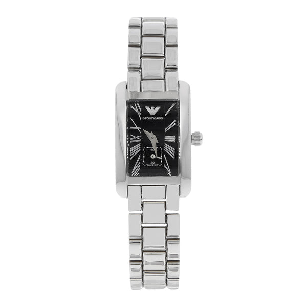 Reloj Emporio Armani para dama en acero inoxidable.