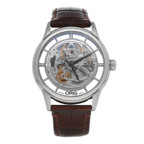 Reloj Oris para caballero modelo Artelier Translucent Skeleton