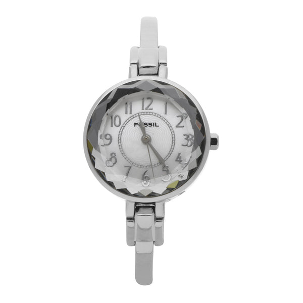 Reloj Fossil para dama en acero inoxidable.